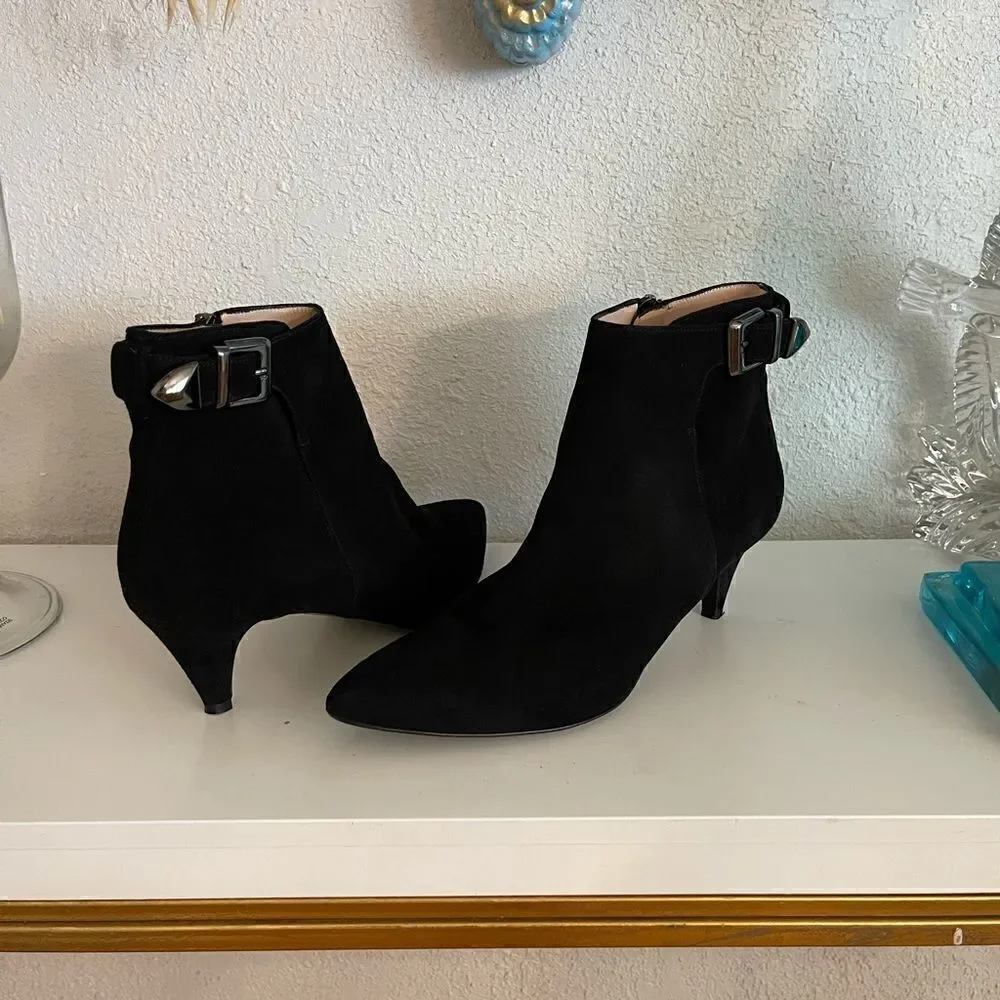 AQUATALIA made in Italy suede leather booties size 8